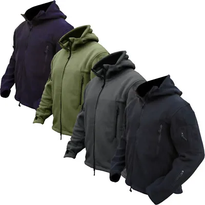 Buy Tactical Recon Fleece Jacket Army Hoodie Security Full Zip Combat Police Hoodies • 21.99£