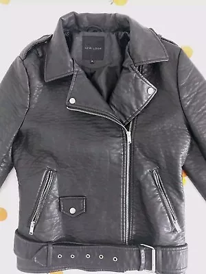 Buy New Look Faux Leather Biker Style Jacket. Uk14. • 10.40£