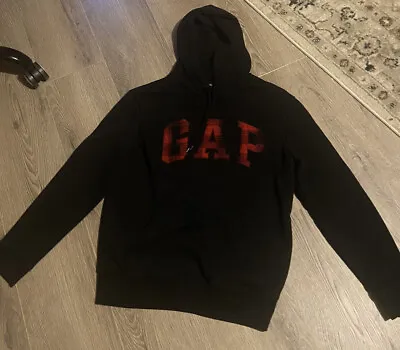Buy Gap Hoodie Size Small Black And Red • 8£