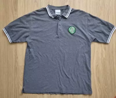 Buy The Celtic Football Club Polo Shirt 1888 Grey Mens XXL Cotton Official Merch • 14.99£