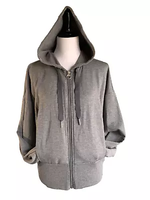 Buy Athleta Balance Sweatshirt Hoodie Womens Size Medium Gray Full Zip Jacket • 32.79£