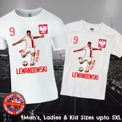 Buy Robert Lewandoski Polska Poland Football Legend T-shirt Mens Ladies Kids Babies  • 11.95£