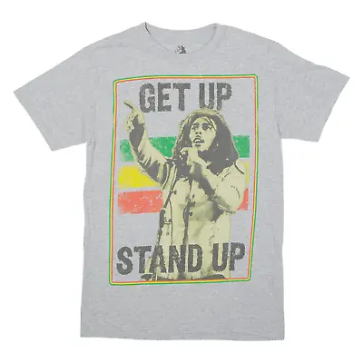 Buy ZION Bob Marley Mens T-Shirt Grey S • 8.48£