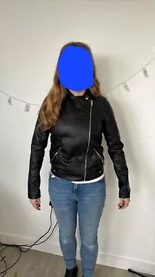 Buy Ladies New Size 8 Peacocks Biker Leather Look Jacket • 12£