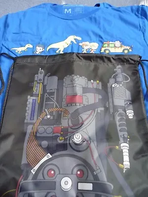 Buy Loot Crate Box Bundle Lot Ghostbuster Drawstring Backpack Tshirt M Jurassic Park • 20£