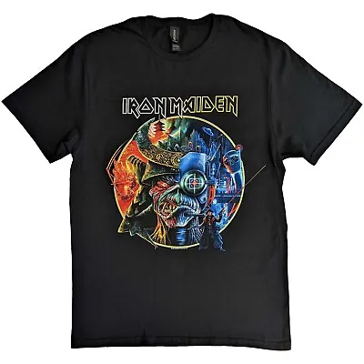 Buy Iron Maiden T-Shirt Mens Black Official The Future Past Tour '23 Circle Art • 14.95£