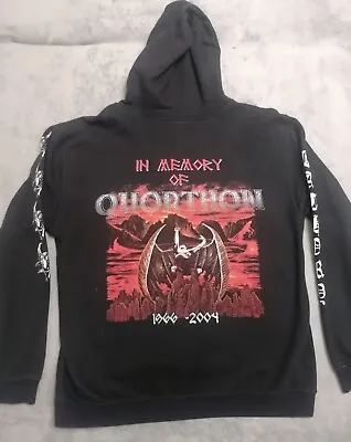 Buy Heavy Metal Hoody Von BATHORY IN MEMORY OF QUORTHON / Gr. L /Black Metal. Rock • 46.25£