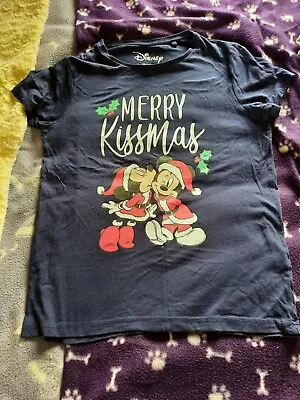 Buy Navy Disney Christmas T-Shirt • 1.50£