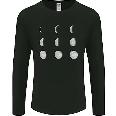 Buy Moon Phases Full Moon Eclipse Supermoon Mens Long Sleeve T-Shirt • 11.99£