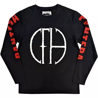 Buy Pantera Frayed Logo Black Long Sleeve Shirt NEW OFFICIAL • 21.19£