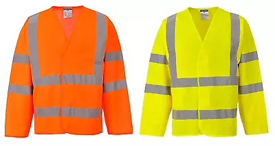 Buy Portwest C473 Hi Vis Safety Two Band & Brace Jacket - Yellow Or Orange • 6.85£