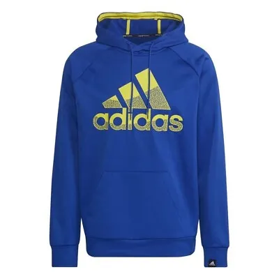 Buy Men's Adidas Game & Go Regular Fit Pullover Hoodie In Blue • 24.99£