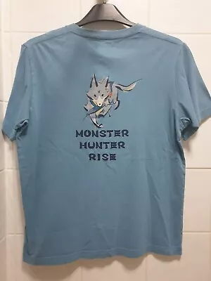 Buy Uniqlo Monster Hunter Rise BLUE Tshirt Medium Capcom Gaming Short Sleeve Top  • 29.99£