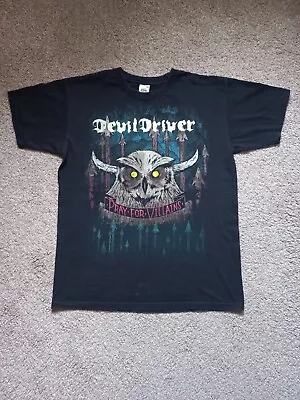 Buy Vintage Devildriver Pray For Villans T-Shirt - Size M - Heavy Metal Lamb Of God • 7.99£
