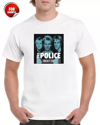 Buy T Shirt XL The POLICE.BOTH SIDE PRINT.party T Shirt Festival T Shirt.FAST SEND • 11.99£
