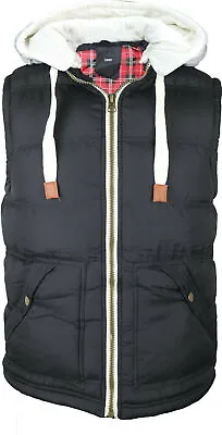 Buy Mens Body Warmer Gilet Hoodie Hooded Contrast Sleeveless Jacket S 38 In- 40 In • 9.99£