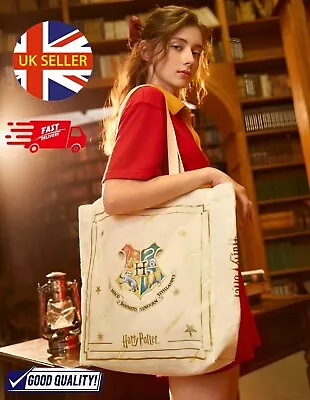 Buy Shopping Tote Extra Large Shoulder Bag Harry Potter Hogwarts Fan Gifts Merch UK • 14.59£