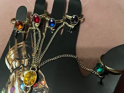 Buy Marvel Comics Genuine Infinity War Gauntlet Stones Rings Hand Jewellery RARE • 29.99£