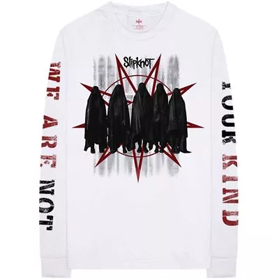 Buy Slipknot 'Shrouded Group' White Long Sleeve T Shirt - NEW • 21.99£