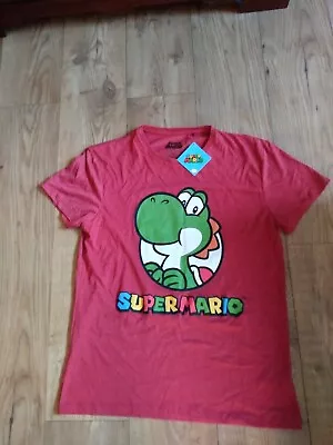 Buy New Officially Licensed Red Super Mario Yoshi Primark Difuzed T-Shirt Size L  • 6.90£