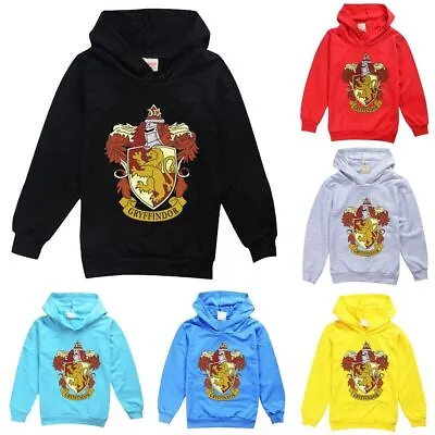 Buy Harry Potter Gryffindor House Kids Hoodie Hoodie Pullover Sweatershirt Top Gift • 13.99£