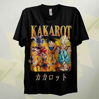 Buy Goku T Shirt DBZ Super Saiyan KAKAROT Vintage Anime Shirt Anime Lover DRAGONBALL • 14.99£