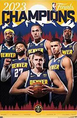 Buy NBA Denver Nuggets - 2023 Finals Champions POSTER 61x91cm NEW Basketball Merch • 8.12£
