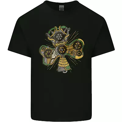 Buy Steampunk Shamrock Mens Cotton T-Shirt Tee Top • 11.75£