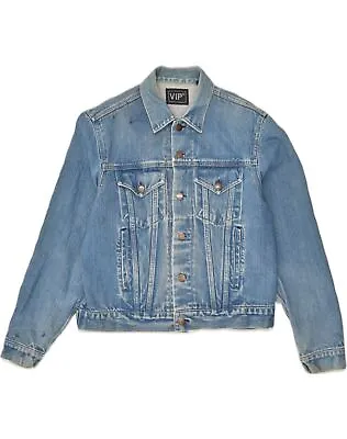 Buy VINTAGE Mens Denim Jacket UK 38 Medium Blue Cotton AH86 • 15.06£