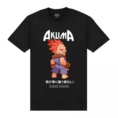 Buy Official Street Fighter Akuma T-Shirt Short Sleeve Crew Neck T Shirt Tee • 24.95£