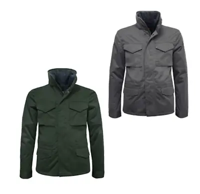 Buy Mens Fashion Padded Jacket Kappa 2 In 1 One 4 All Jacket - Grey Green - New • 14.99£