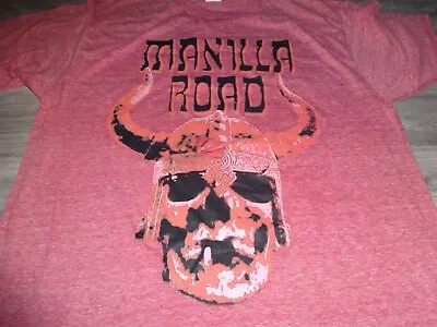 Buy Manilla Road Shirt Long Time Sold  Epic Heavy/Power Metal Cirith Ungol Omen L • 36.04£