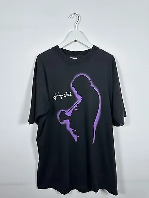 Buy Vintage 1995 An Evening With Johnny Cash European Tour Promo T Shirt. Size XL • 195£