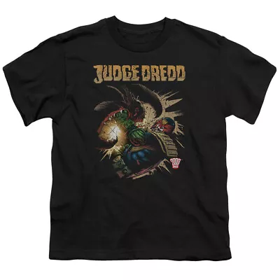 Buy Judge Dredd Blast Away Kids Youth T Shirt Licensed Comic Book IDW Tee Black • 14.05£