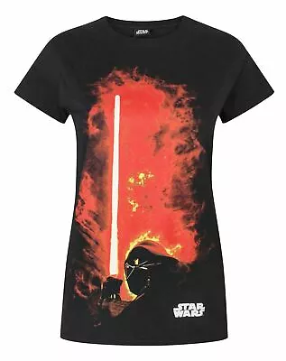 Buy Star Wars Black Short Sleeved T-Shirt (Womens) • 14.99£