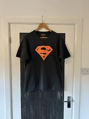 Buy Men’s Dc Comics Black Superman T Shirt Size XL • 7£