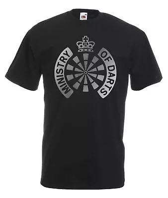 Buy Unisex Black Ministry Of Darts World Match Play Sports T-Shirt • 11.01£