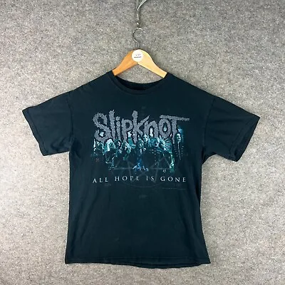 Buy Slipknot Shirt Mens Medium Black All Hope Is Gone 2008 Print Logo Gildan • 21.05£
