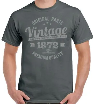 Buy 52nd Birthday T-Shirt 1972 Mens Funny Distressed 52 Vintage Year Premium Quality • 10.99£