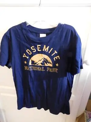 Buy Yosemite National Park Blue Screenprint T-Shirt NEW With Tags Size Medium • 7.89£