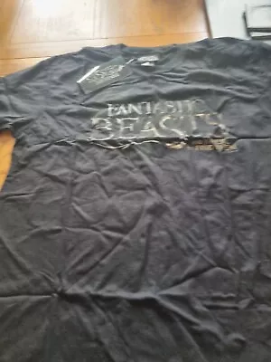 Buy  Official Fantastic Beasts And Where To Find Them Black Size M T Shirt Brand New • 6.99£