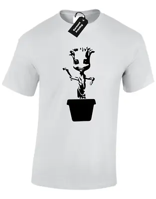 Buy Baby Groot Plant Mens T Shirt Funny Guardians Design Star Lord Galaxy S - 5xl • 9.99£