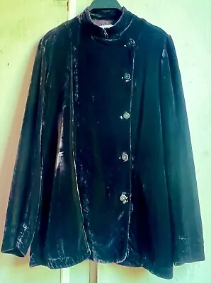 Buy Stunning *GHOST* Boho Aubergine Silk Velvet Kimono Jacket • 75£
