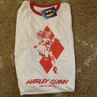 Buy DC Comics Unisex Harley Quinn T-Shirt - Large White Official • 12.99£