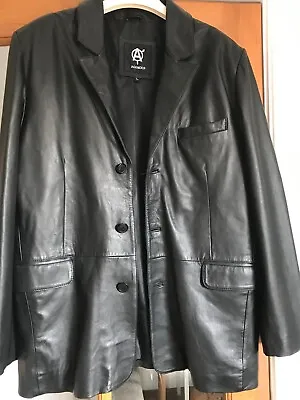 Buy AGENDER VINTAGE Men’s Leather Jacket Size L • 45£