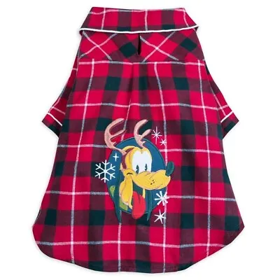 Buy Christmas Plaid Pluto Dog Shirt - Disney Pet Collection - Large - BNWT • 14.99£