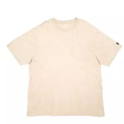 Buy DICKIES Beige T Shirt Tee Short Sleeve Cotton Mens XL • 17.99£