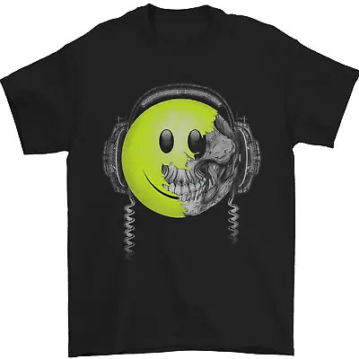 Buy DJ Skull Dance Music DJing Skull Headphones Mens T-Shirt 100% Cotton • 8.49£