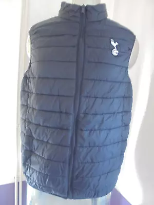 Buy Mens Tottenham Hotspur Gilet Zip Front Pockets Blue Size Large • 6.99£