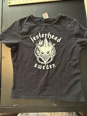 Buy Vintage Rare In Flames Jesterhead Sweden T-shirt Metal / Thrash Band Size M W • 189£
